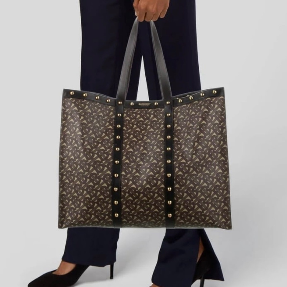 Burberry TB Monogram Tote, 100% AUTHENTIC - Picture 5 of 9